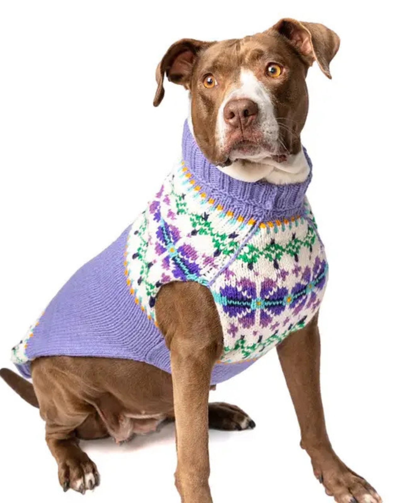 Flowers Wool Dog Sweater (FINAL SALE)